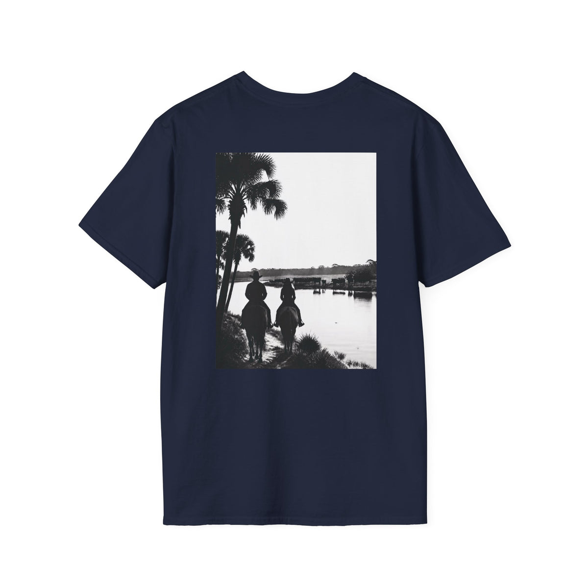 No Sé... Piensalo Sunset Beach T-Shirt — Avon Park Cattle Farm Logo Tee