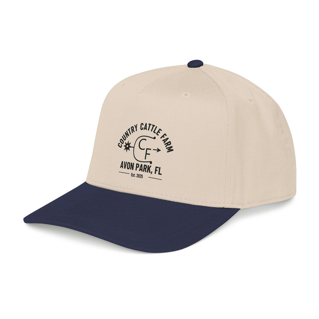 Country Cattle Farm Mid Profile Cap — Avon Park, FL Vintage Ranch Logo