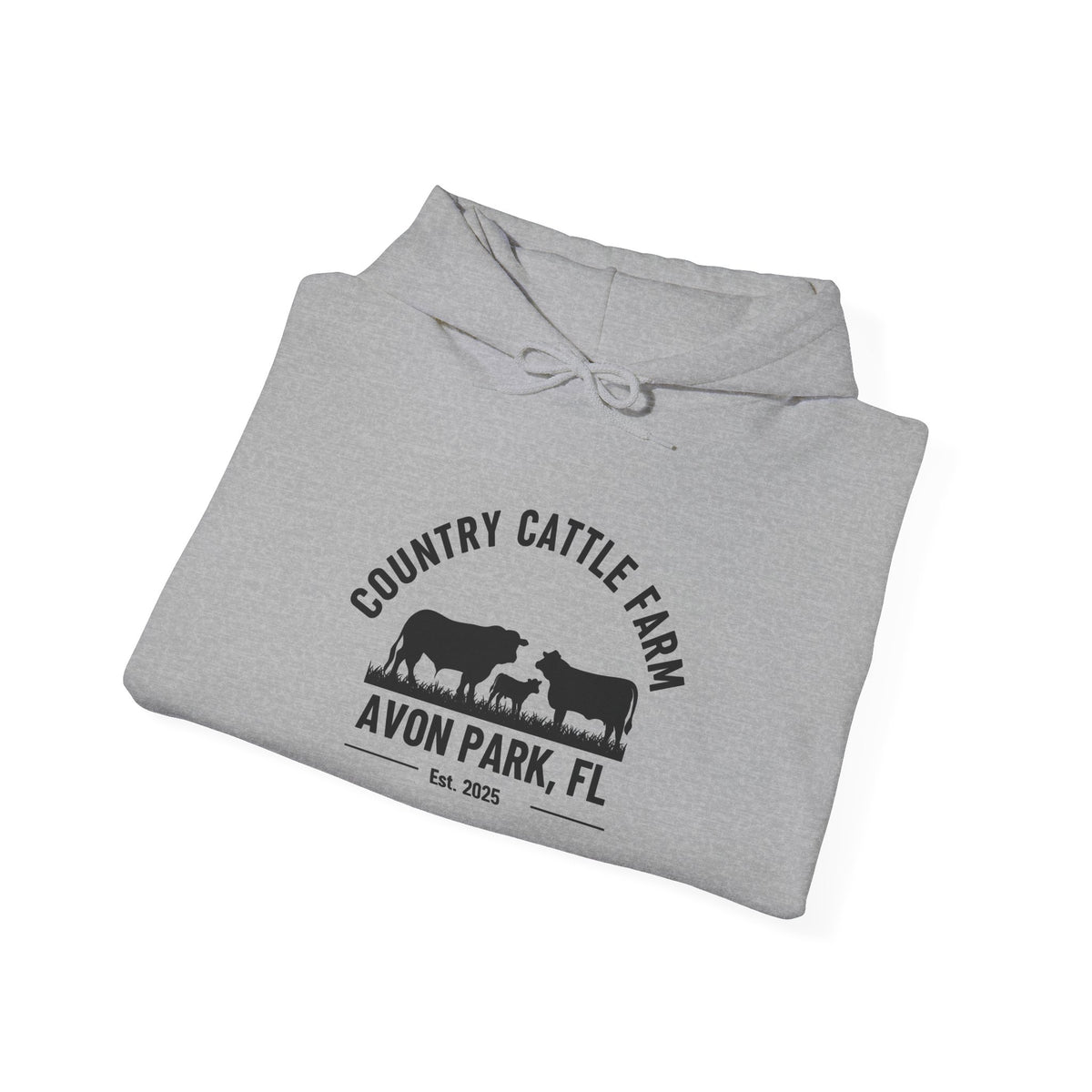 Country Willie Farm Hoodie — Avon Park, FL Vintage Farm Logo Hooded Sweatshirt