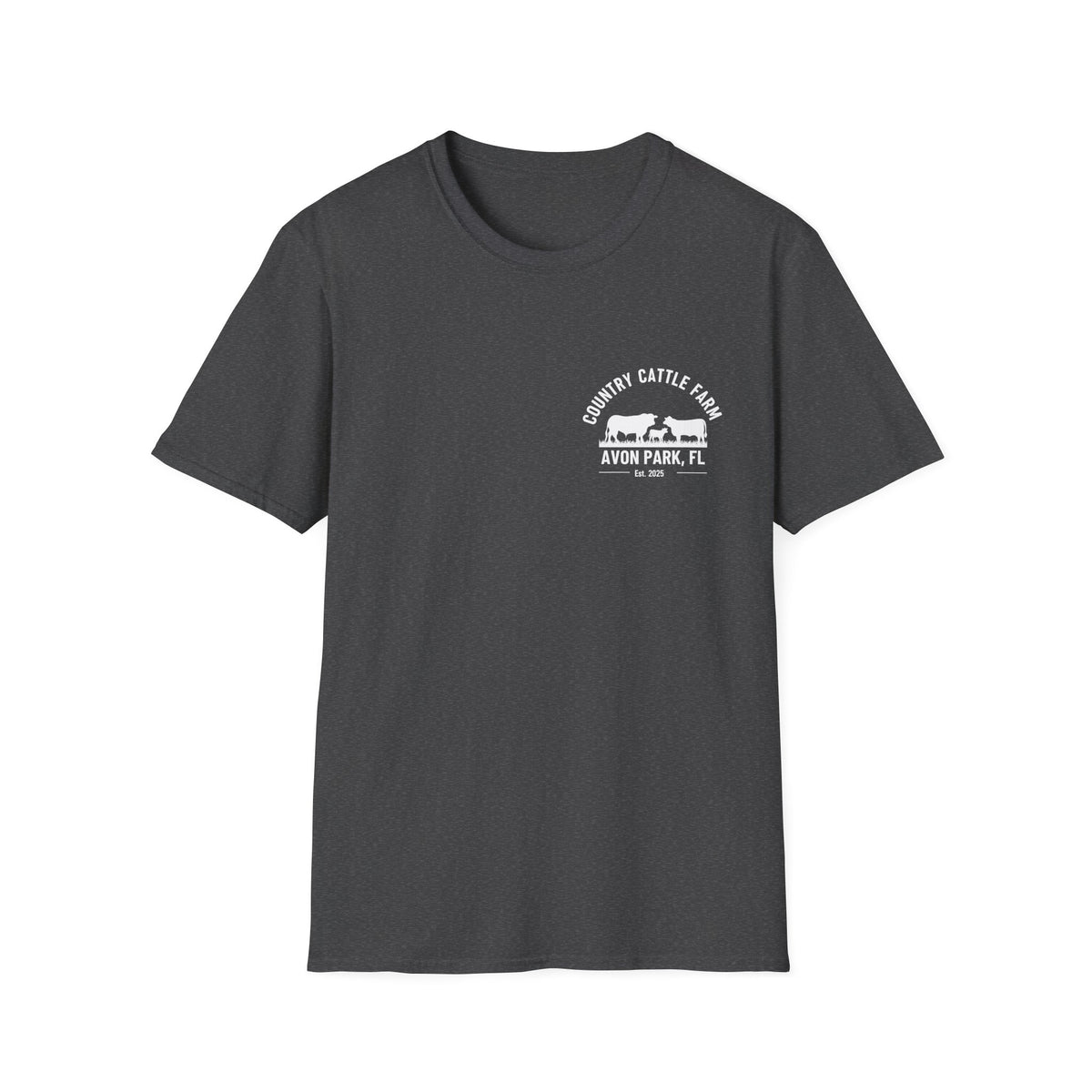 No Sé... Piensalo Sunset Beach T-Shirt — Avon Park Cattle Farm Logo Tee