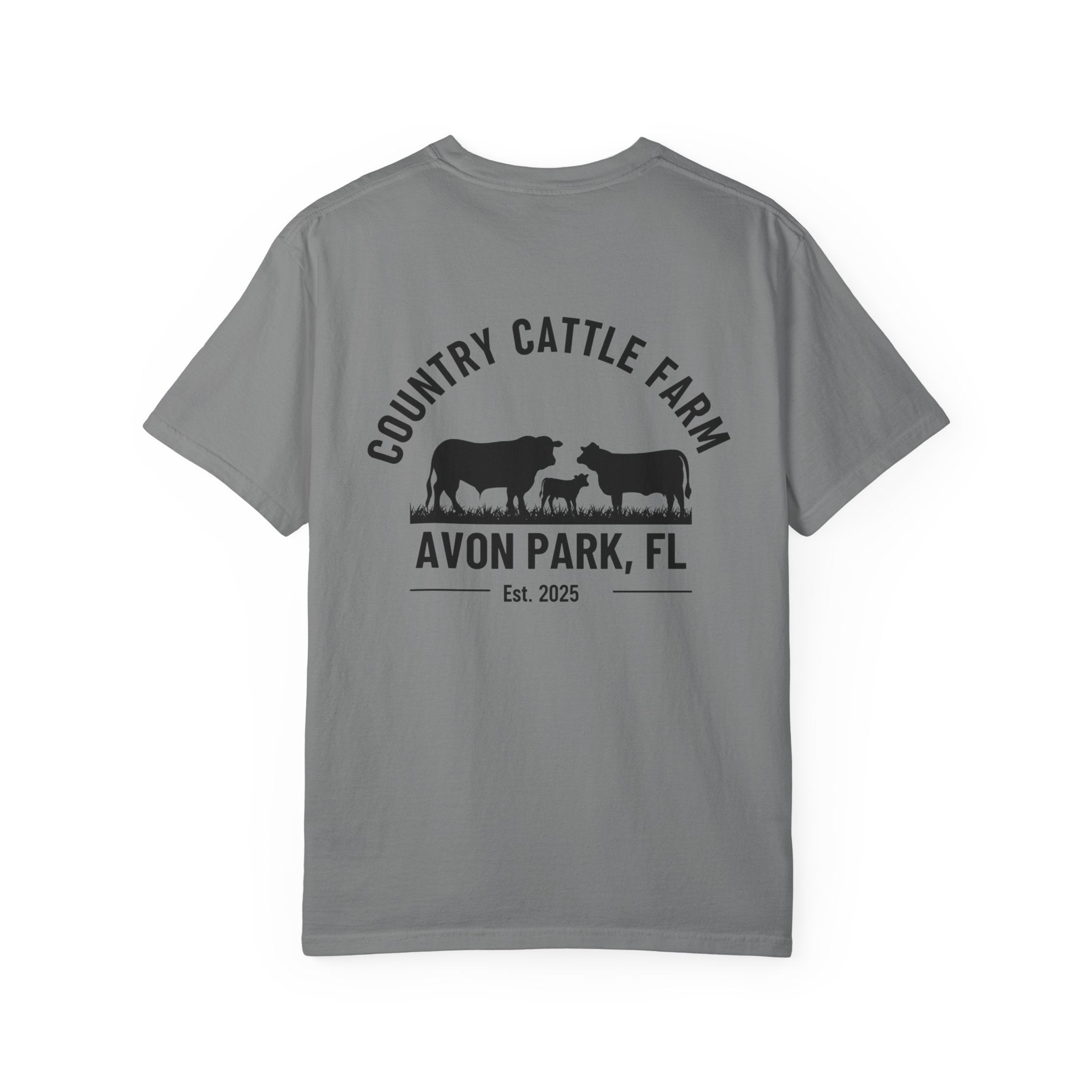 Country Cattle Farm T-Shirt — Avon Park, FL Ranch Tee (Est. 2025)