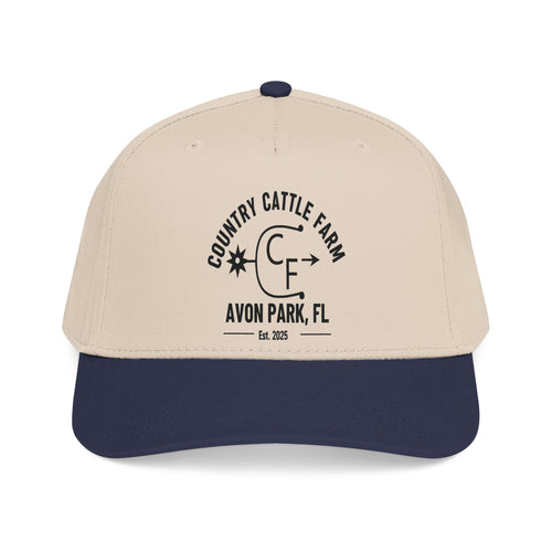 Country Cattle Farm Mid Profile Cap — Avon Park, FL Vintage Ranch Logo