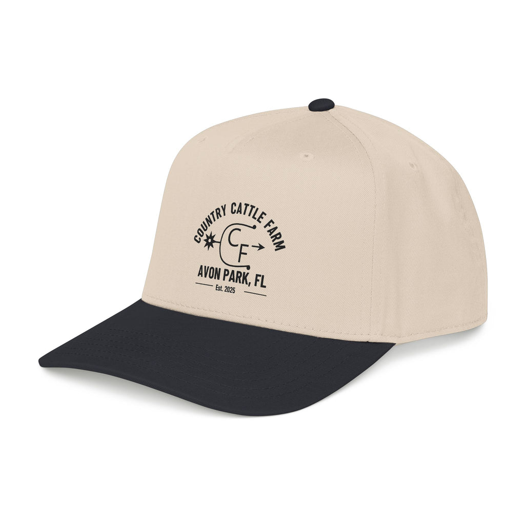 Country Cattle Farm Mid Profile Cap — Avon Park, FL Vintage Ranch Logo
