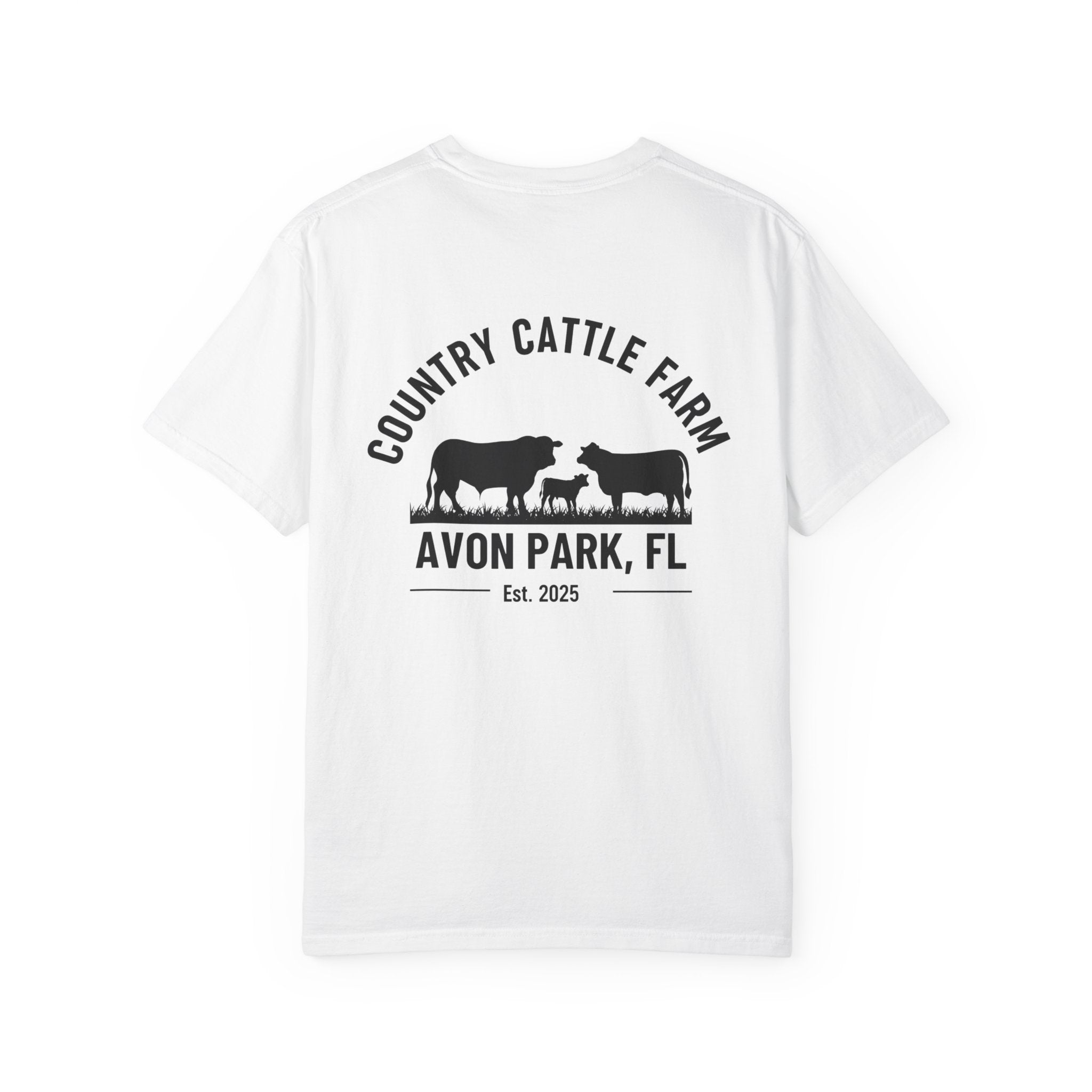 Country Cattle Farm T-Shirt — Avon Park, FL Ranch Tee (Est. 2025)