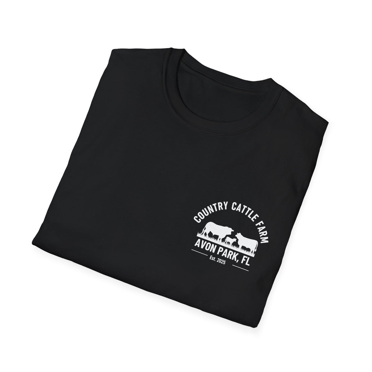 No Sé... Piensalo Sunset Beach T-Shirt — Avon Park Cattle Farm Logo Tee