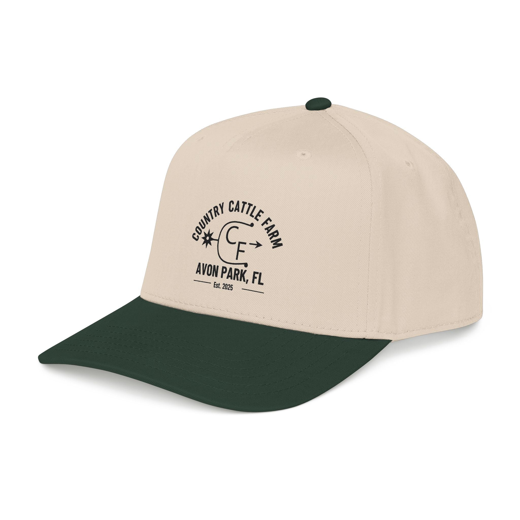 Country Cattle Farm Mid Profile Cap — Avon Park, FL Vintage Ranch Logo