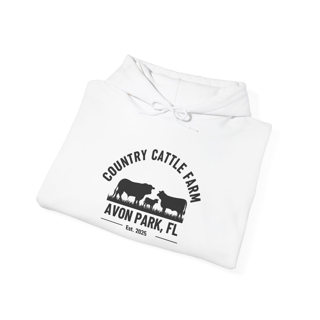 Country Willie Farm Hoodie — Avon Park, FL Vintage Farm Logo Hooded Sweatshirt
