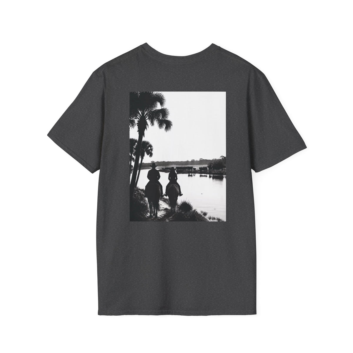 No Sé... Piensalo Sunset Beach T-Shirt — Avon Park Cattle Farm Logo Tee