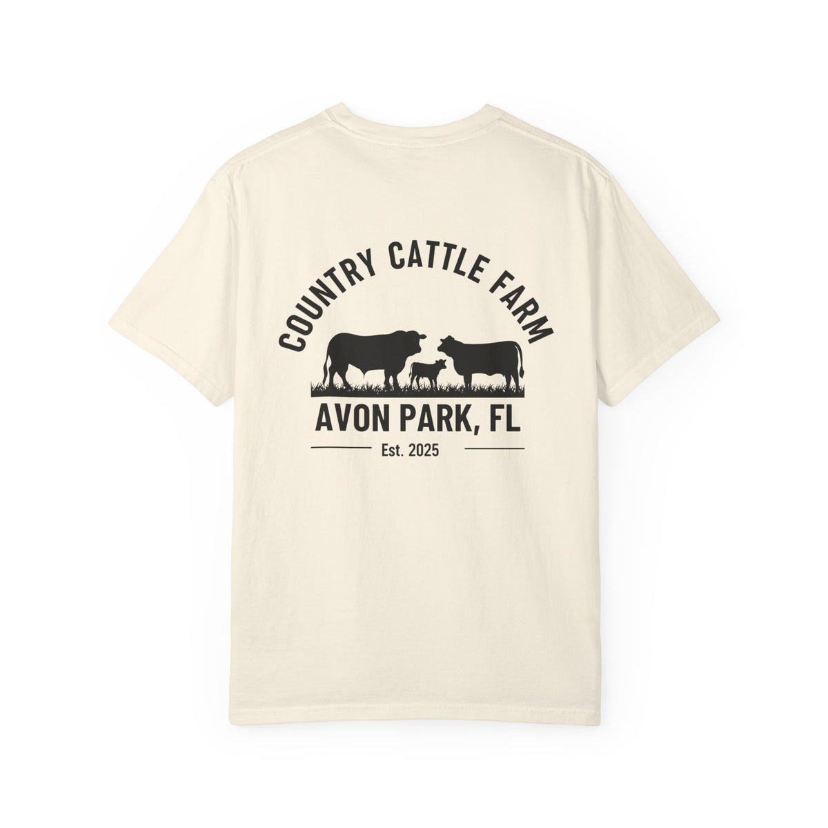 Country Cattle Farm T-Shirt — Avon Park, FL Ranch Tee (Est. 2025)