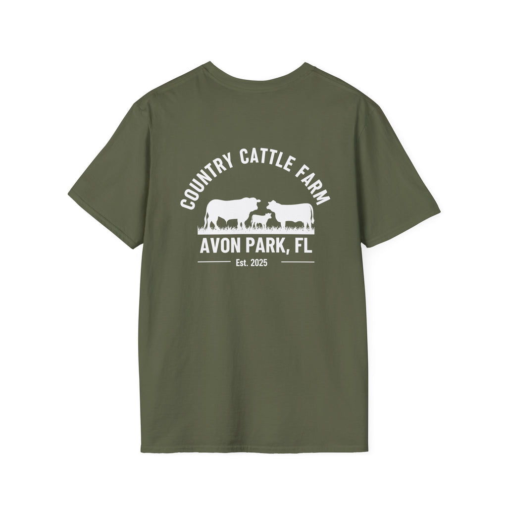 Country Cattle Farm Avon Park FL T‑Shirt — Vintage Ranch Logo Tee
