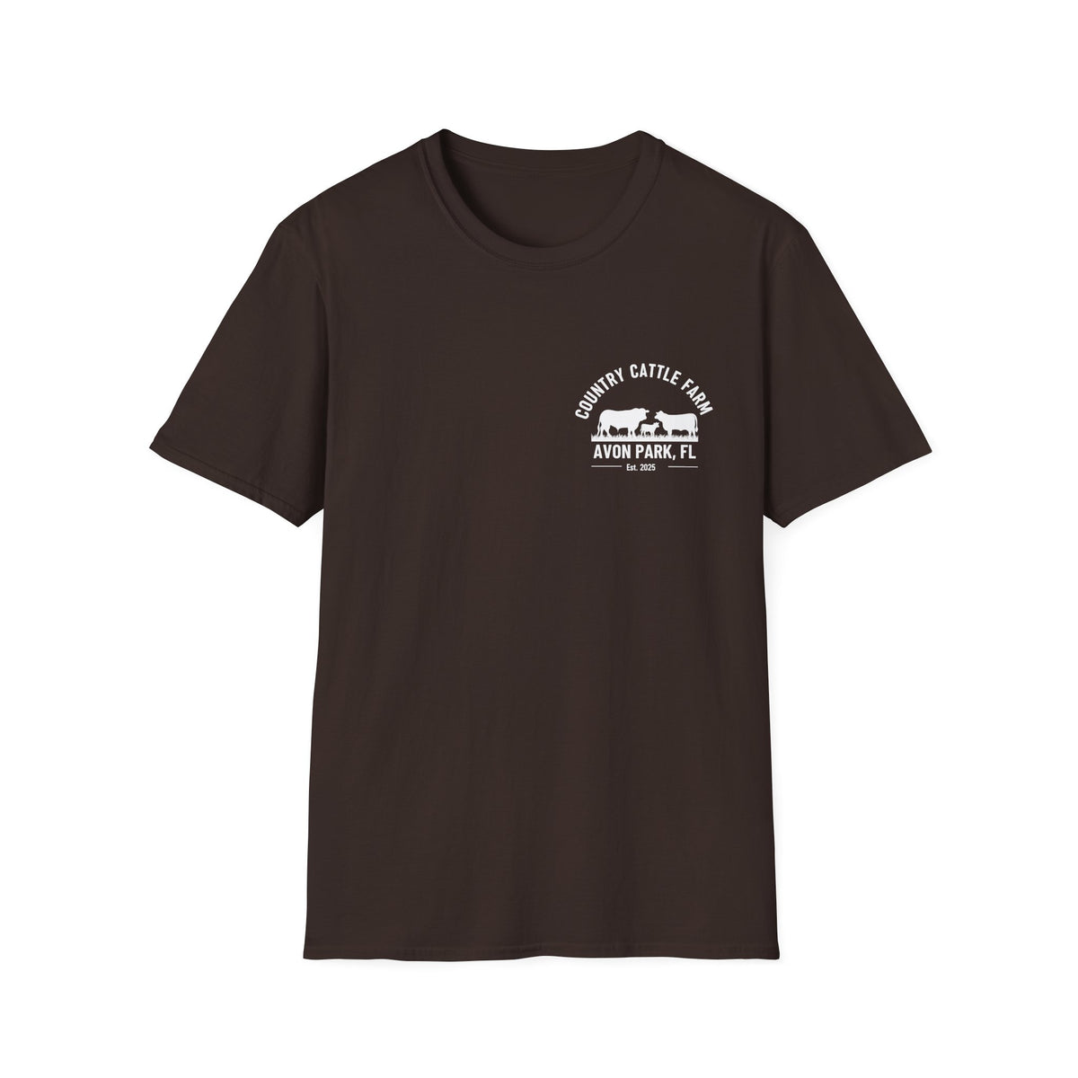No Sé... Piensalo Sunset Beach T-Shirt — Avon Park Cattle Farm Logo Tee