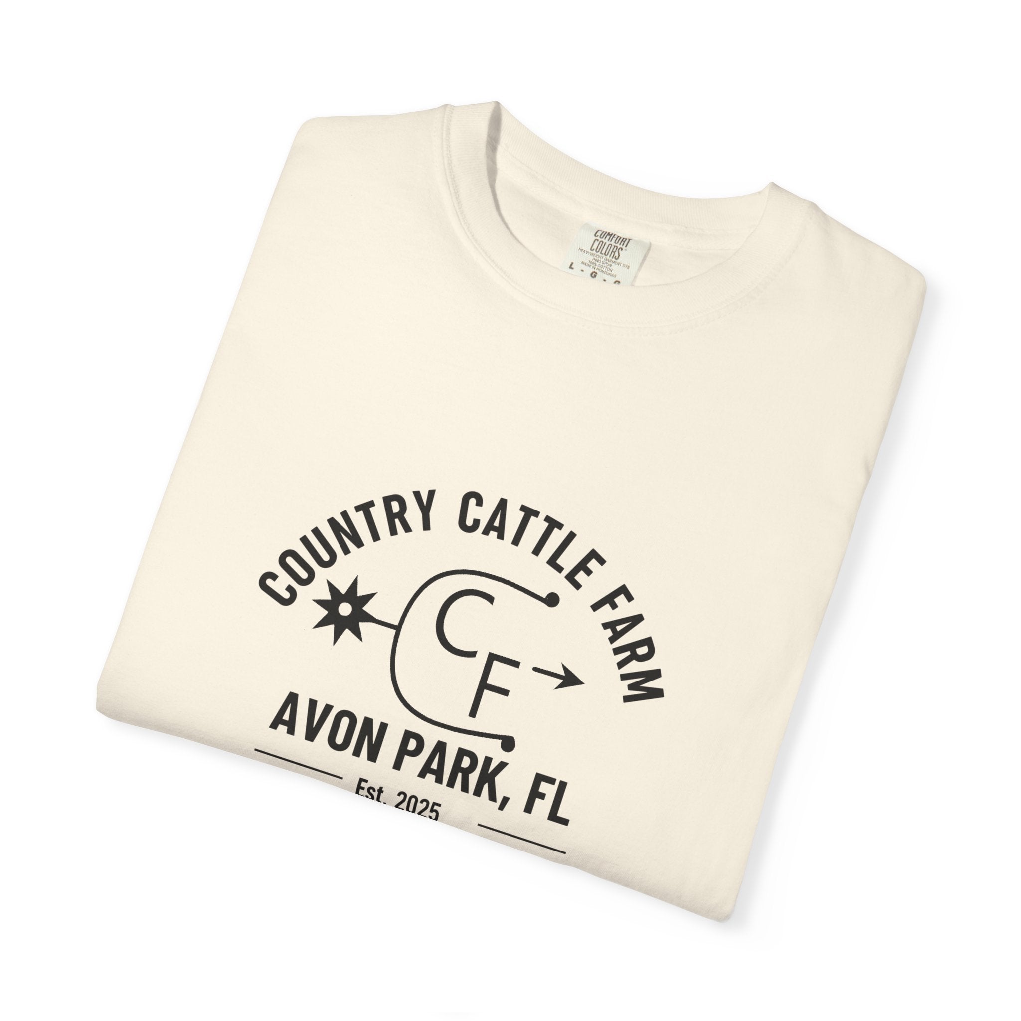 Country Cattle Farm T-Shirt — Avon Park, FL Ranch Tee (Est. 2025)