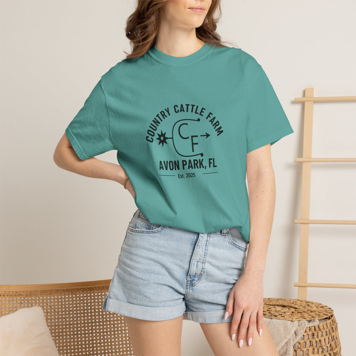 Country Cattle Farm T-Shirt — Avon Park, FL Ranch Tee (Est. 2025)