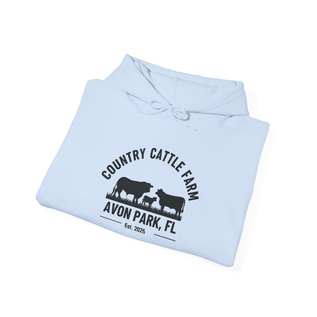 Country Willie Farm Hoodie — Avon Park, FL Vintage Farm Logo Hooded Sweatshirt