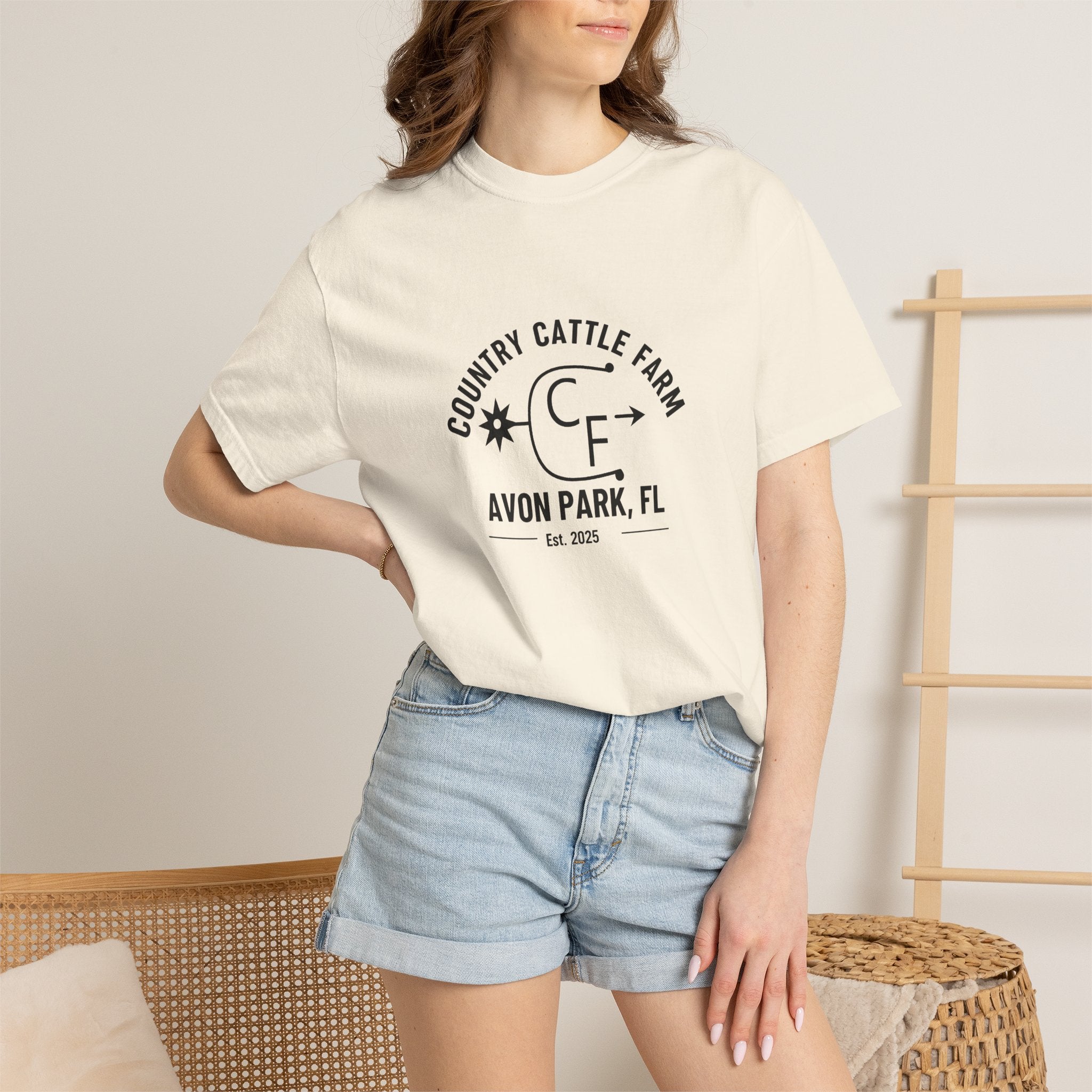 Country Cattle Farm T-Shirt — Avon Park, FL Ranch Tee (Est. 2025)