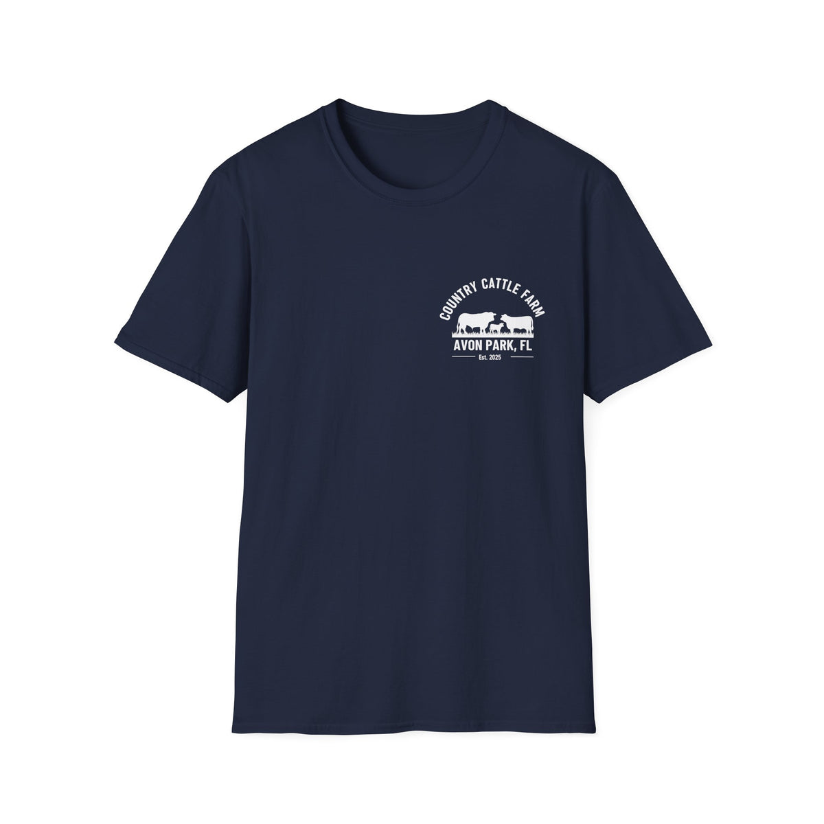 No Sé... Piensalo Sunset Beach T-Shirt — Avon Park Cattle Farm Logo Tee