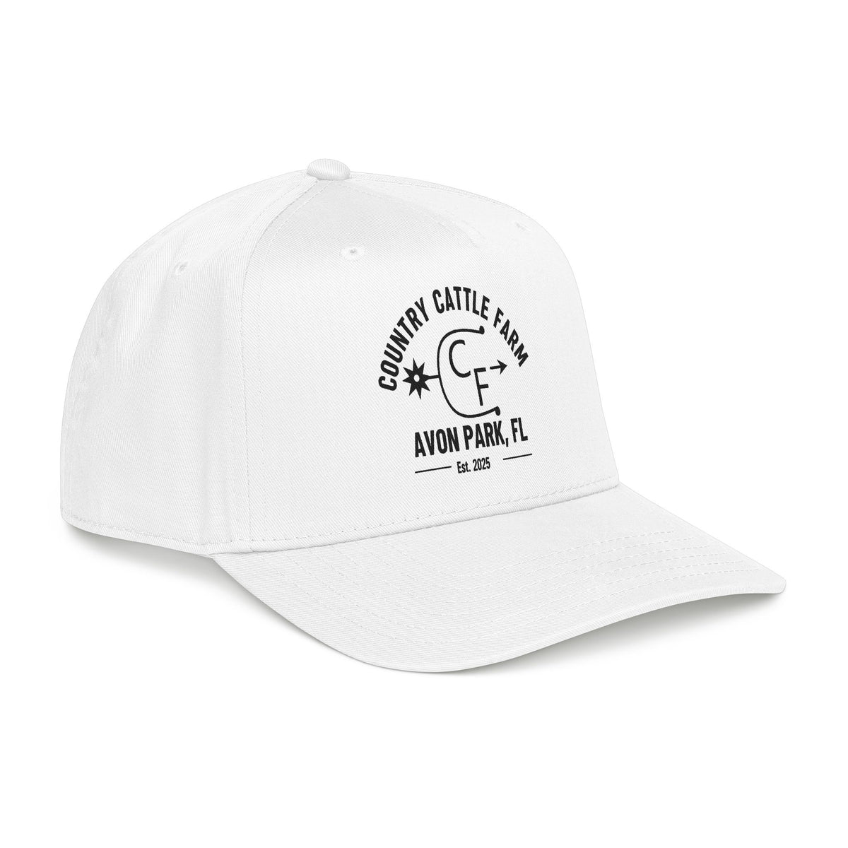 Country Cattle Farm Mid Profile Cap — Avon Park, FL Vintage Ranch Logo