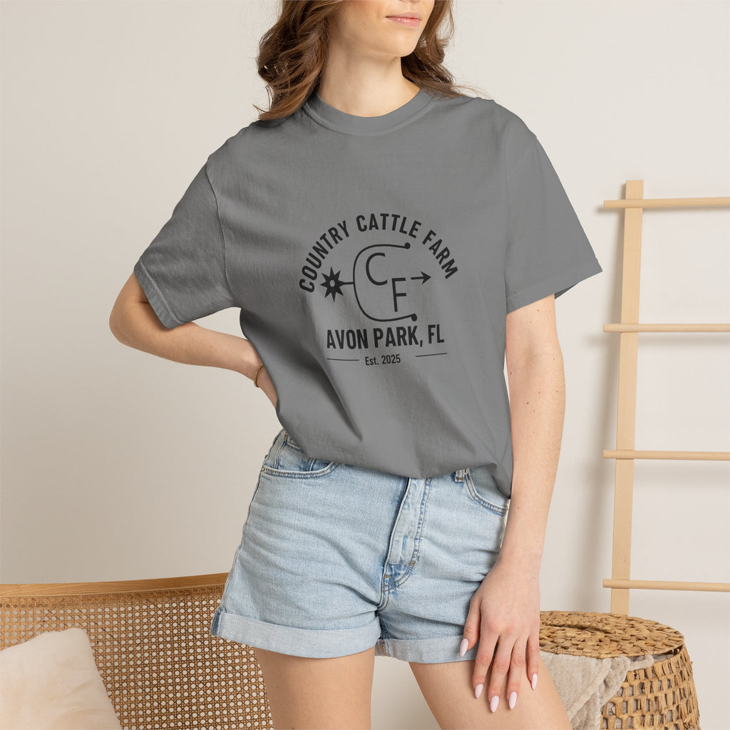 Country Cattle Farm T-Shirt — Avon Park, FL Ranch Tee (Est. 2025)