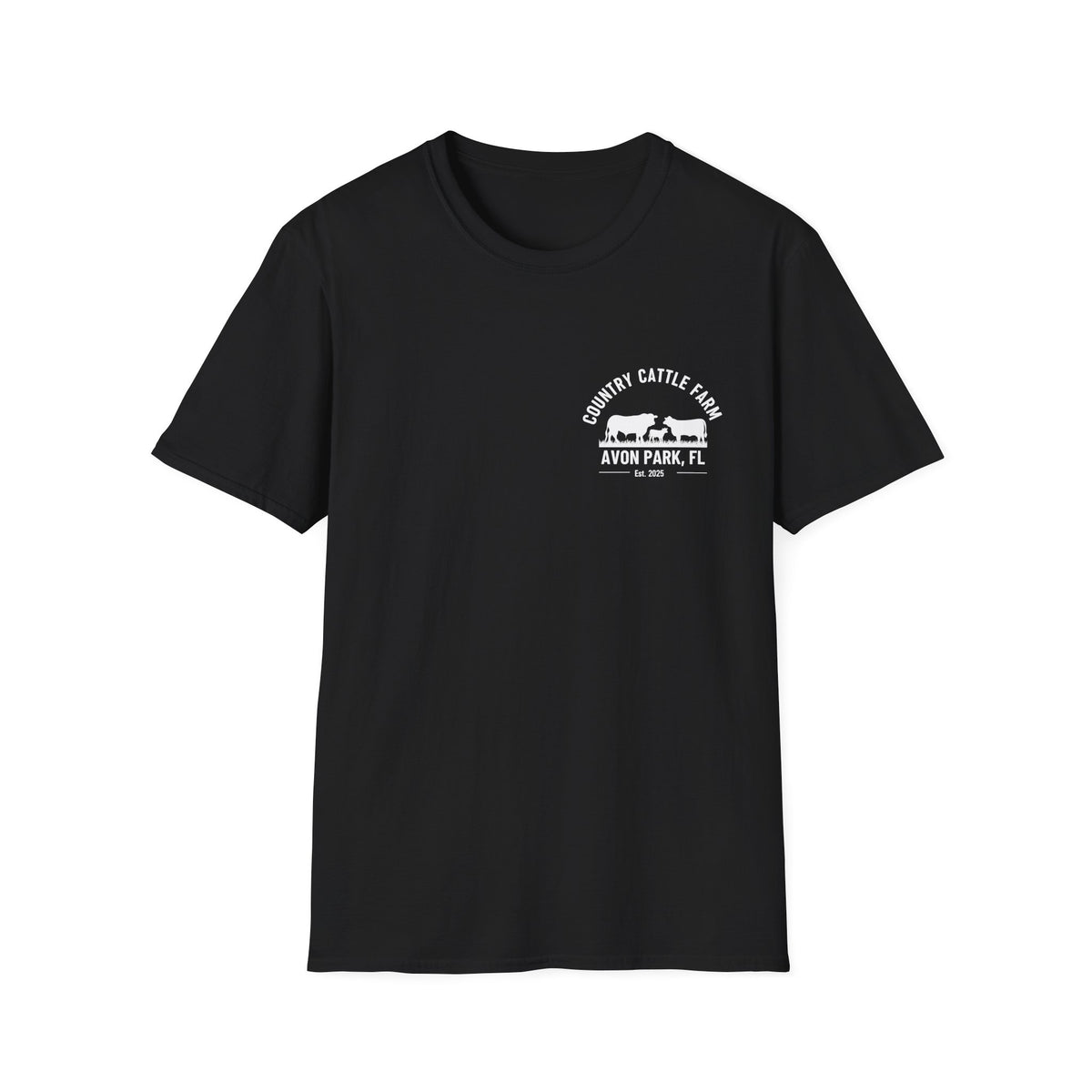 No Sé... Piensalo Sunset Beach T-Shirt — Avon Park Cattle Farm Logo Tee