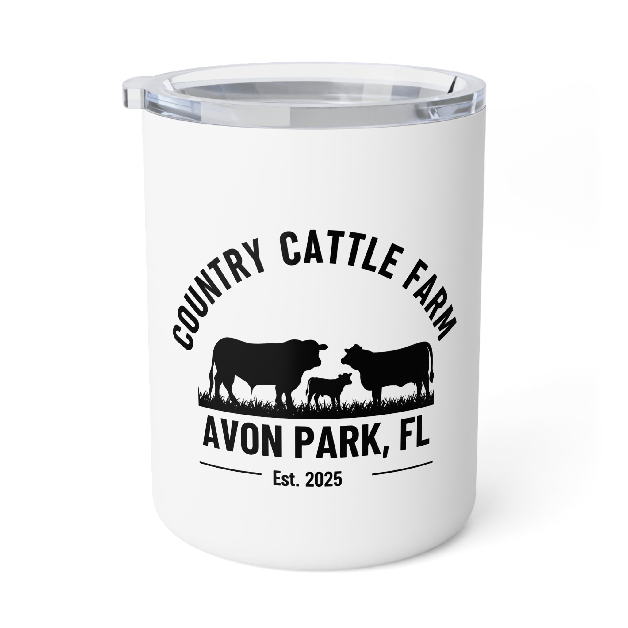 Country Cattle Farm 10oz Insulated Coffee Mug — Avon Park, FL Est. 2025