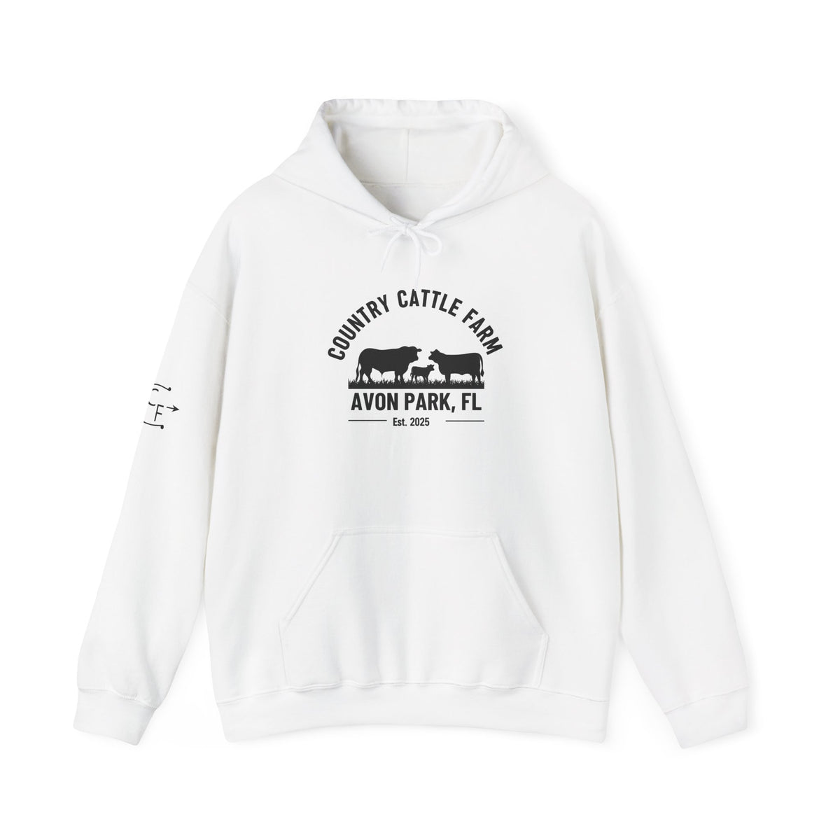 Country Willie Farm Hoodie — Avon Park, FL Vintage Farm Logo Hooded Sweatshirt