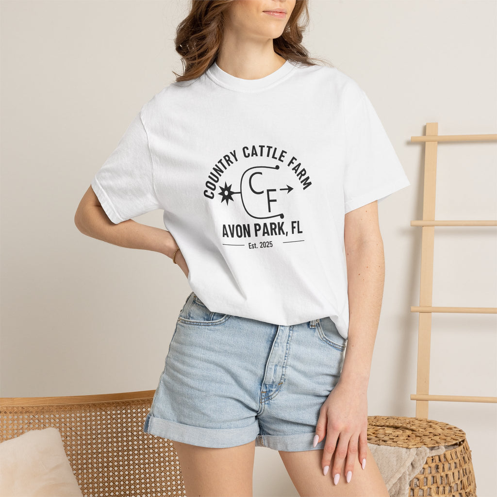 Country Cattle Farm T-Shirt — Avon Park, FL Ranch Tee (Est. 2025)