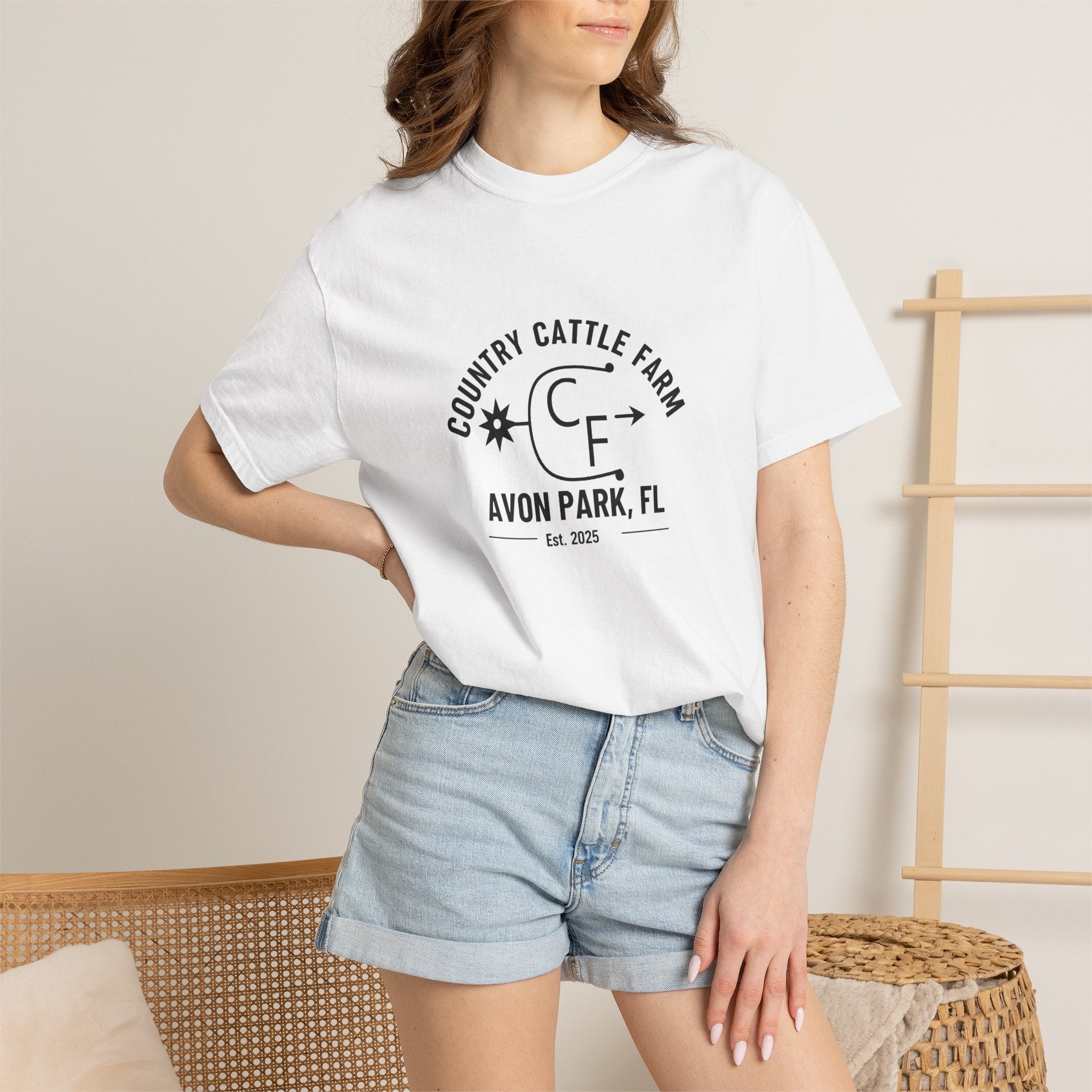 Country Cattle Farm T-Shirt — Avon Park, FL Ranch Tee (Est. 2025)