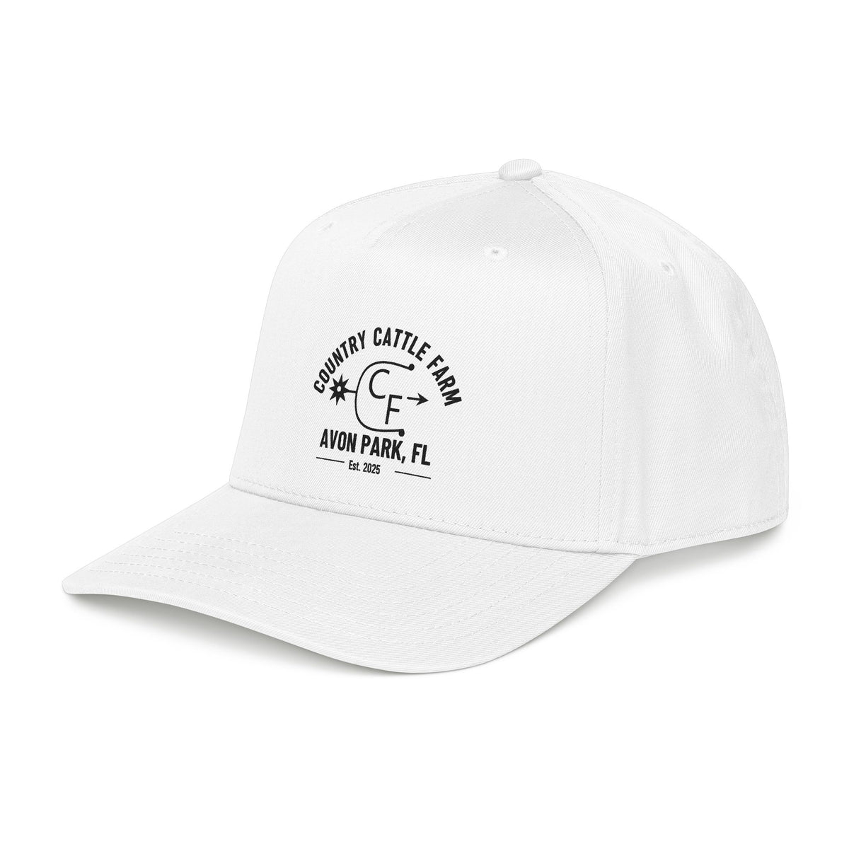Country Cattle Farm Mid Profile Cap — Avon Park, FL Vintage Ranch Logo