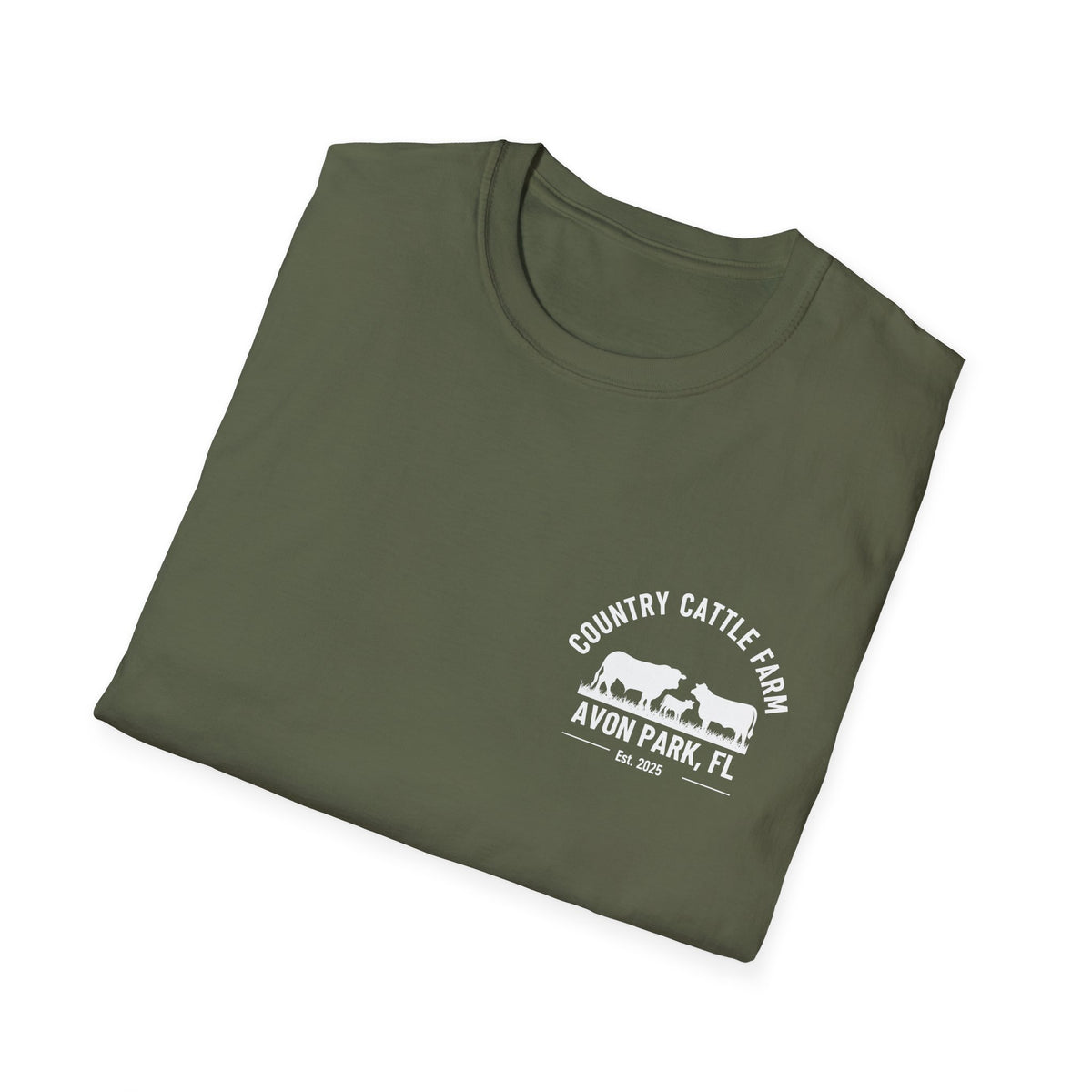 No Sé... Piensalo Sunset Beach T-Shirt — Avon Park Cattle Farm Logo Tee
